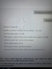 Lenovo ThinkPad L15 İ7-10510U 16 RAM 512 SSD Radeon RX 640 2 GB