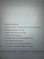 Lenovo ThinkPad T14 vPRO i5-10310U 16 RAM 256 SSD 14'' Dokunmatik