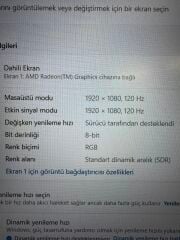 Dell G15 AMD R7 5800H 16 RAM 512 SSD NVİDİA RTX 3050 4 GB E.kart