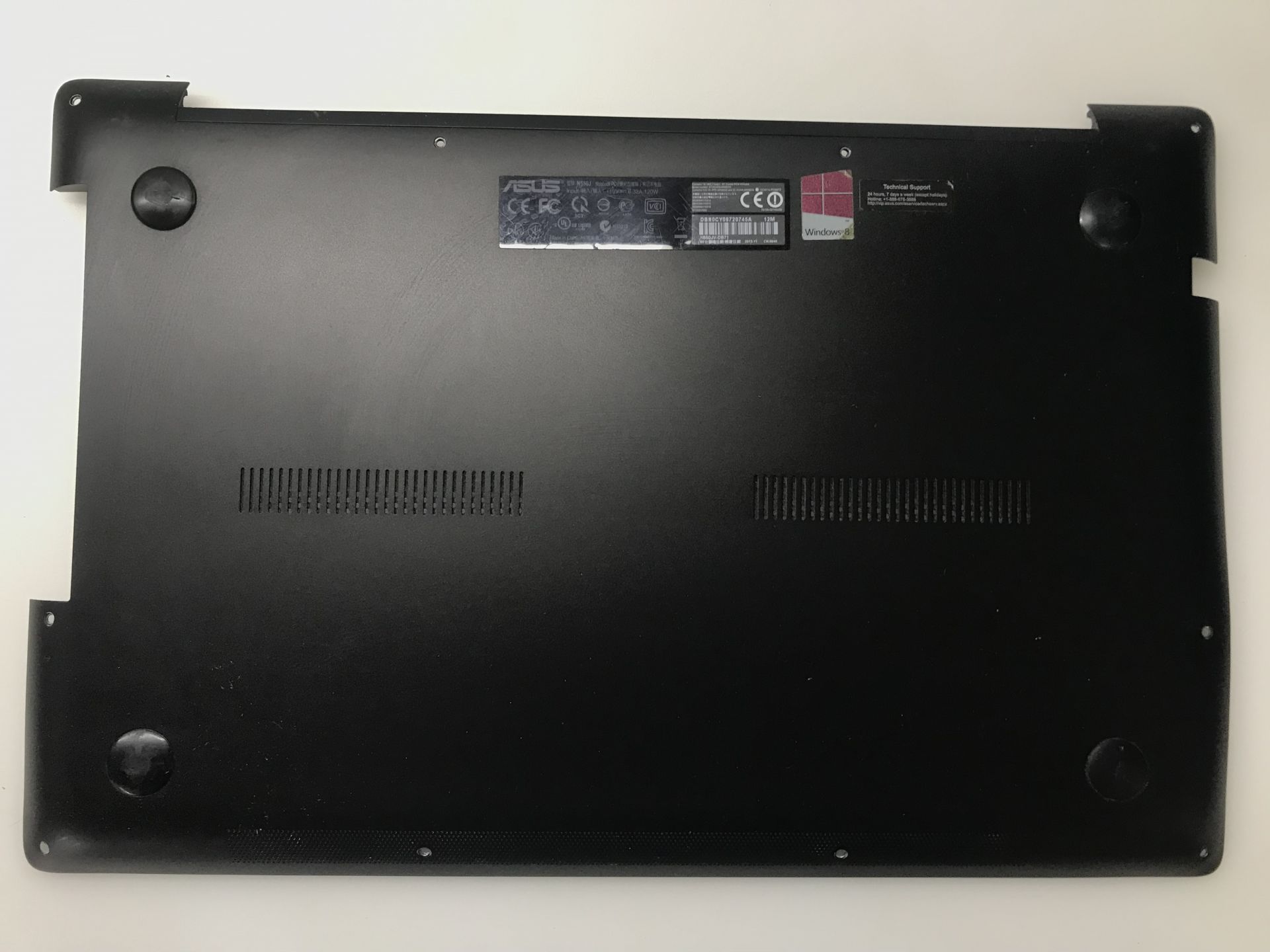 Orijinal Asus N550J Model Notebook Alt Kasa