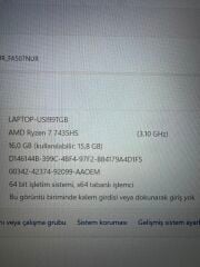 Garantili Asus TUF R7 7435HS 16 RAM 512 SSD RTX 4050 6 GB E.kart