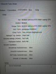 Garantili Asus TUF i7-13620H 16 RAM 512 SSD RTX 4060 8 GB 140W