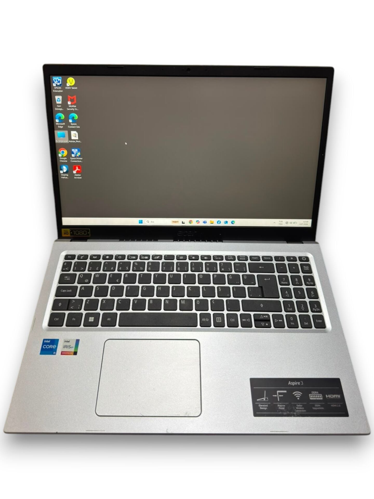Acer Aspire 3 N20C5 i5-1135G7 8 RAM 512 SSD