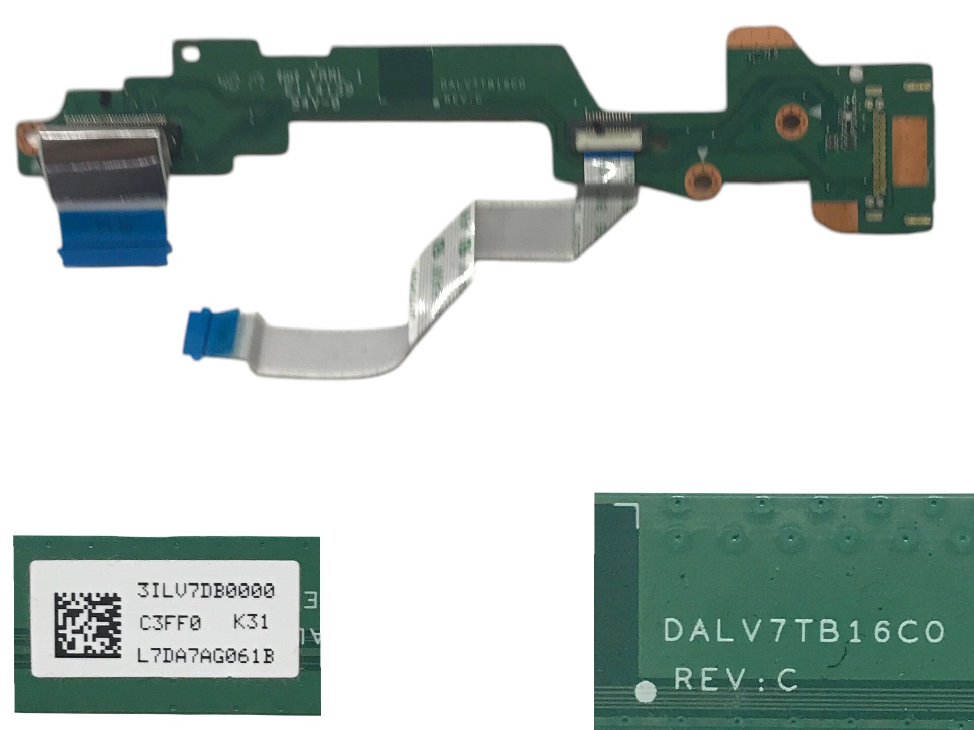 Lenovo V510-15IKB Power Tetik Buton DVI Port Board DALV7TB16C0 31LV7DB0000 REV:C
