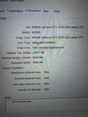 Lenovo LOQ 15IAX9 i5-12459HX 16 RAM 512 SSD RTX 3050 6 GB E.kart