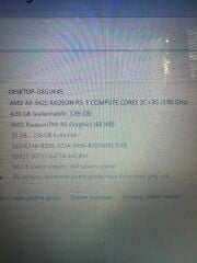 HP 15-RB013NT AMD A9-9420 4 RAM 256 SSD