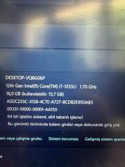 Monster HUMA H5 i7-1255U 16 RAM 512 SSD FHD 120Hz