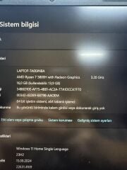 Lenovo Legion R7 5800H / 16 GB Ram / 1 TB SSD / RTX 3060 6 GB