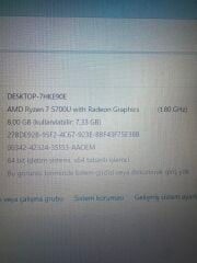Kutulu HP 15S-EQ2015NT AMD R7 5700U 8 RAM 512 SSD