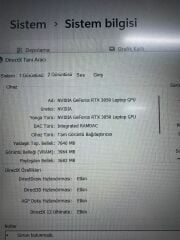 Lenovo Gaming R5 6600H / 8 Ram / 512 SSD / RTX 3050 4 GB