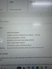 HP Pavılıon İ7 9.Nesil / 16 Ram / 512 SSD / GTX 1660 Tİ 6 GB