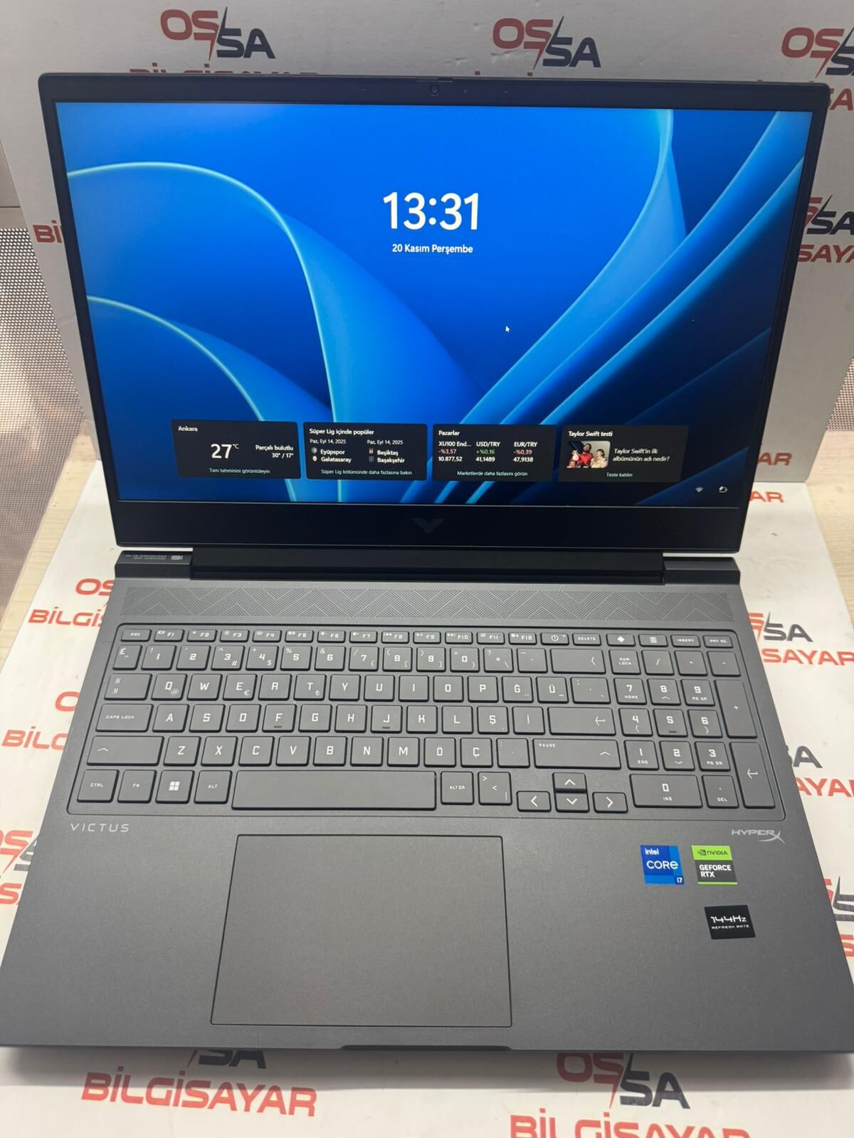 Hp Victus İ7 14.Nesil / 32 Ram / 512 SSD / RTX 4070 8 GB