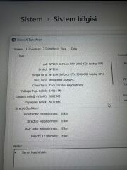 Hp Victus İ7 13.Nesil / 16 Ram / 512 SSD / RTX 3050 6 GB