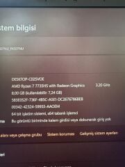 Asus Tuf R7 7735HS / 8 Ram / 512 SSD / RTX 4050 6 GB