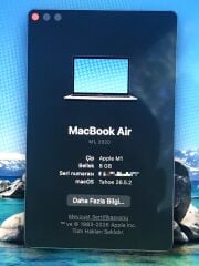 Kutulu Apple MacBook Air M1 8/256 13.3'' 2K Retina