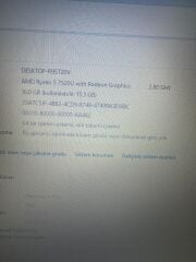 Garantili Faturalı Kutulu Lenovo R5 7520U / 16 Ram / 512 SSD