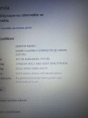 MSI PE60 6QE-407XTR 8-M2L45  Anakart İ7 6.Nesil NVİDİA GeForce GTX 930 M