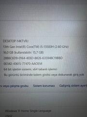 Garantili Kutulu Faturalı Casper S100 i5-13500H 16 RAM 512 SSD