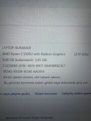 Garantili Lenovo İdeapad Ryzen 5 5500U 8 RAM 512 SSD 2 GB E.kart