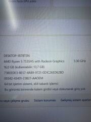 Lenovo Gaming 3 AMD R5 7535HS 16 RAM 512 SSD RTX 3050 6 GB