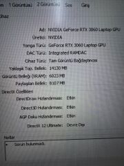 Acer Nitro 5 İ7-10750H 16 RAM 512 SSD TX 3060 6 GB 17.3'' 144Hz