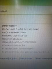 Garantili Asus Vivobook i7-1355U 8 RAM 512 SSD