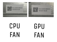 Casper Excalibur G911 CPU GPU Fan SOLDQ5DC88I002 SOLDQ5DC88I003