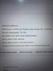 Asus TUF GAMİNG Ryzen 5 3550U 8 RAM 256 SSD GTX 1650 4 GB E.kart