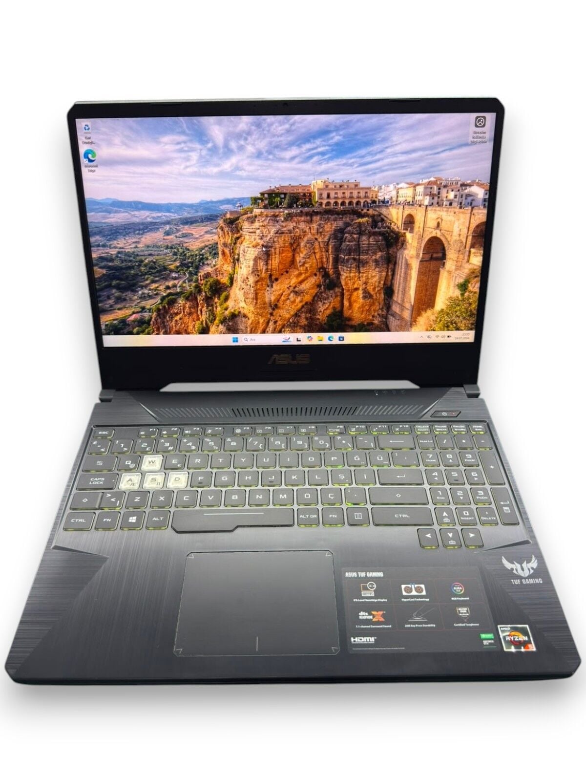 Asus TUF GAMİNG Ryzen 5 3550U 8 RAM 256 SSD GTX 1650 4 GB E.kart