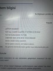 HP Vıctus İ7 12.Nesil / 16 Ram / 512 SSD / RTX 3050 Ti 4 GB