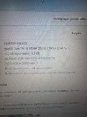 Monster Abra A5 İ5 9.Nesil / 16 Ram / 512 SSD / GTX 1650 4 GB