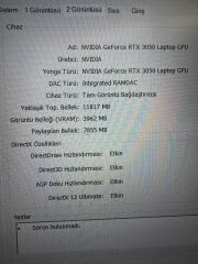 Hp Victus Ryzen 5 5600H 16 RAM 512 SSD RTX 3050 4 GB E.kart