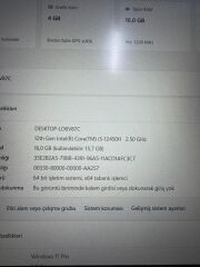 Casper Excalibur İ5 12.Nesil / 16 Ram / 512 SSD / RTX 3050 4 GB