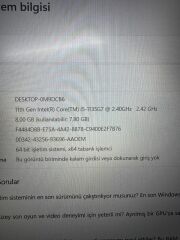 Huawei Bod-WDH9 İ5 1135G7 / 8 Ram / 256 SSD