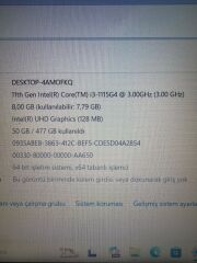 Lenovo İdeaPad 3 15ITL6 i3-1115G4 8 RAM 512 SSD