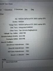 Monster Tulpar T7 İ7 12700H / 16 Ram / 1 TB SSD / RTX 3060 6 GB