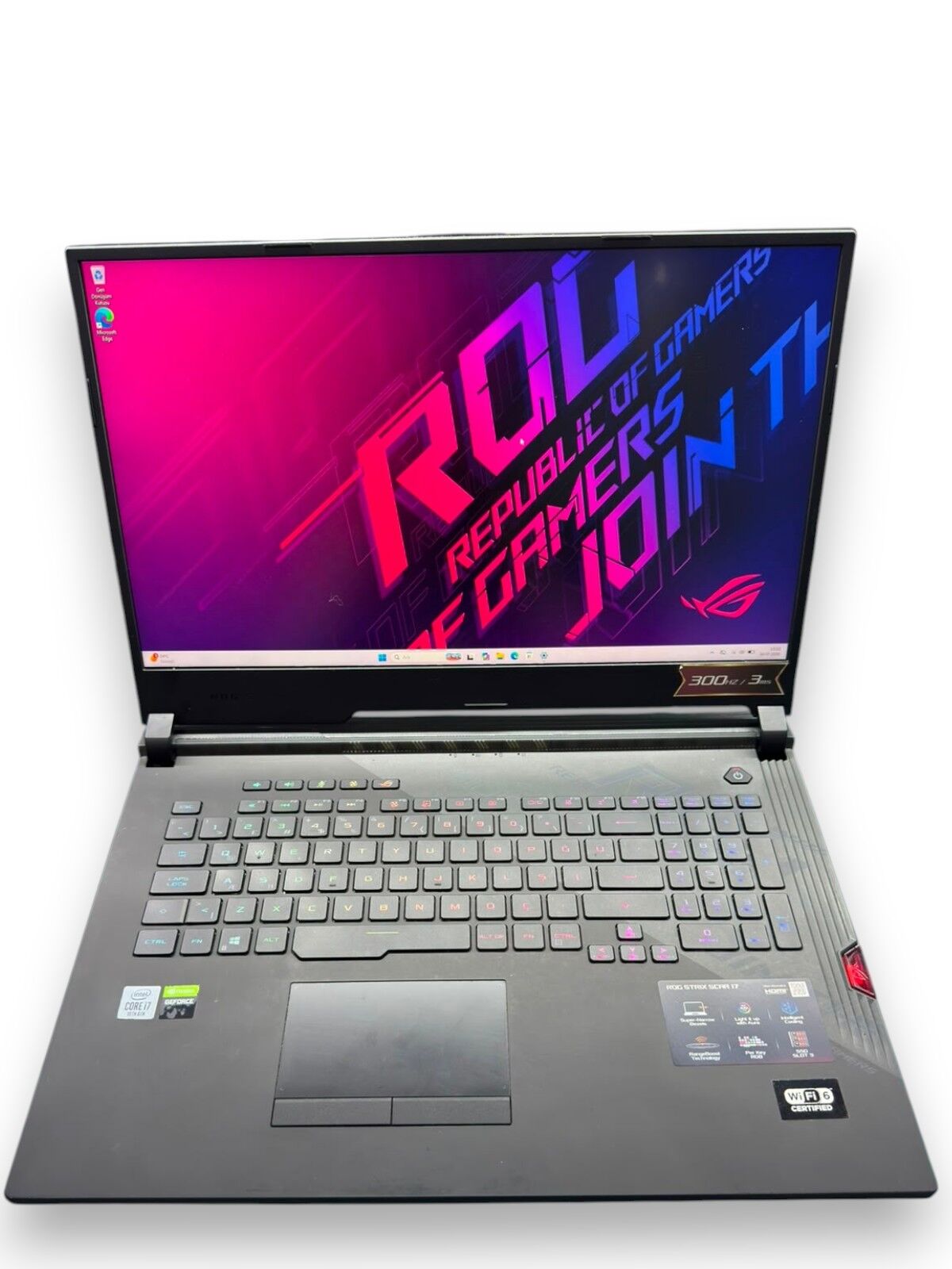 Asus Rog i7-10875H 32 RAM 512 SSD RTX 2080 8 GB 17.3'' 300Hz