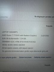 Garantili Asus Tuf R7 7735HS / 8 Ram / 512 SSD / RTX 4050 6 GB