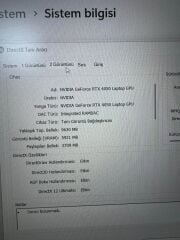 Garantili Asus Tuf R7 7735HS / 8 Ram / 512 SSD / RTX 4050 6 GB