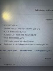 HP Victus Gaming İ5 12500H / 16 Ram / 512 SSD / RTX 3050 Ti 4 GB