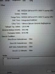 Msi Katana İ7-12700H 16 RAM 512 SSD RTX 3050 Ti 4 GB