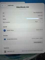 Apple Macbook M3 8/512 13,6'' 2K Liquid Retina