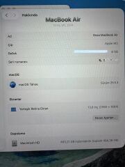 Apple Macbook M3 8/512 13,6'' 2K Liquid Retina