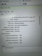 Monster Tulpar 17.3'' 2K Ekran İ7 12700H / 64 Ram / 2 TB SSD / RTX 3070 Ti 8 GB