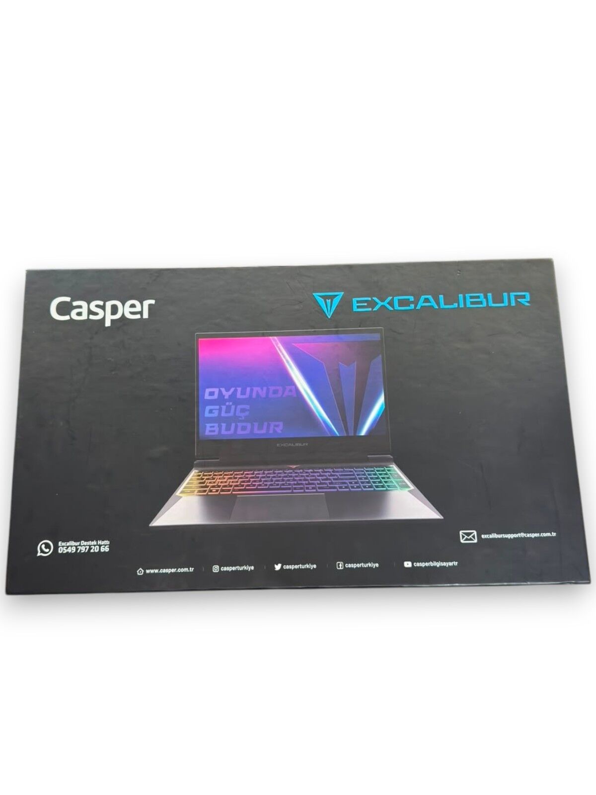 Sıfır EXCALIBUR G880 i7-13620H 24 RAM 1 TB SSD RTX 5060 8 GB