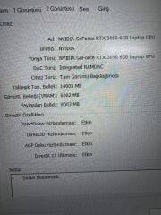 Asus TUF İntel Core 5-210H 16 RAM 512 SSD RTX 3050 6 GB