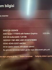 Asus TUF Ryzen 7 7735HS 8 RAM 512 SSD RTX 4060 8 GB 140W