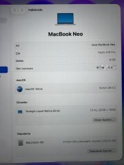 Apple Macbook Neo A3404 A18 Pro 8/256 13'' 2K Liquid Retina