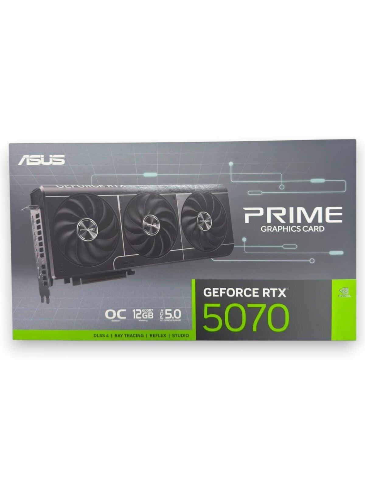 Sıfır Asus Prime GEFORCE RTX 5070 12 GB GDDR7 192 BİT OC
