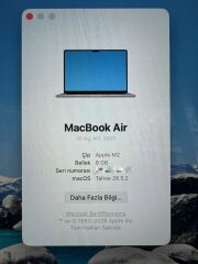 Apple Macbook Air A2941 M2 8/512 15'' 2K Liquid Retina